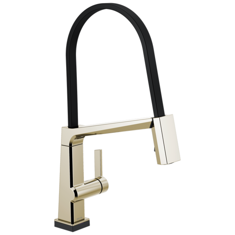Delta 9693T-PN-DST Delta 9693T-PN-DST Pivotal One-Handle Pulldown Kitchen Faucet with Touch2O, Polished Nickel
