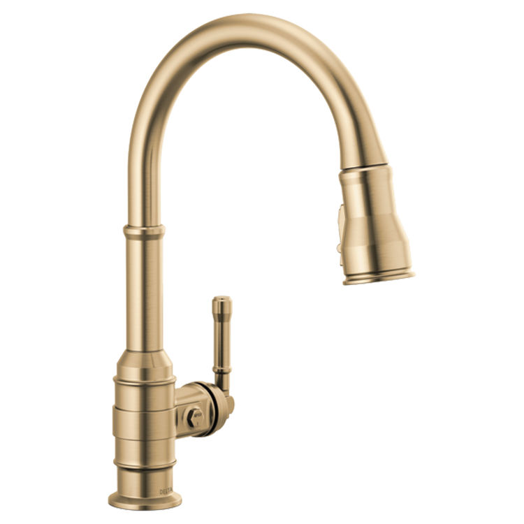 Delta 9990CZDST Broderick One Handle Pulldown Bar Faucet, Champagne
