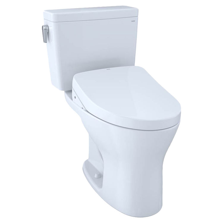 Toto MW7463056CUMFGA#01 TOTO Drake 1G WASHLET+ S550e Two-Piece Toilet - 1.0 GPF & 0.8 GPF - Universal Height - Cotton White - MW7463056CUMFGA#01