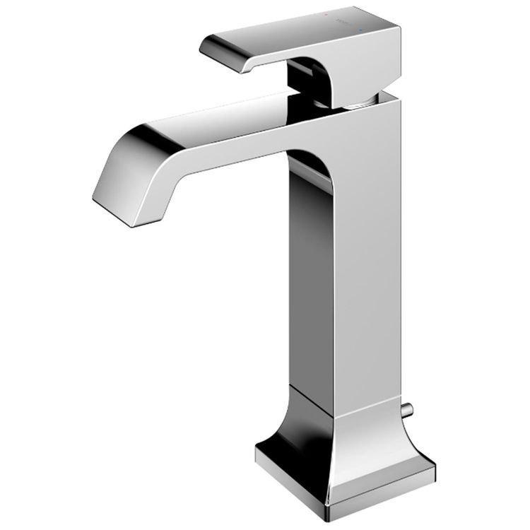 Toto TLG08303U#CP TOTO GC 1.2 GPM Single Handle Semi-Vessel Bathroom Sink Faucet with COMFORT GLIDE Technology, Polished Chrome - TLG08303U#CP