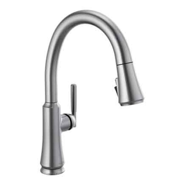 Delta 9179-AR-DST Coranto Single Handle Pull-Down Kitchen Faucet with  ShieldSpray, Arctic Stainless