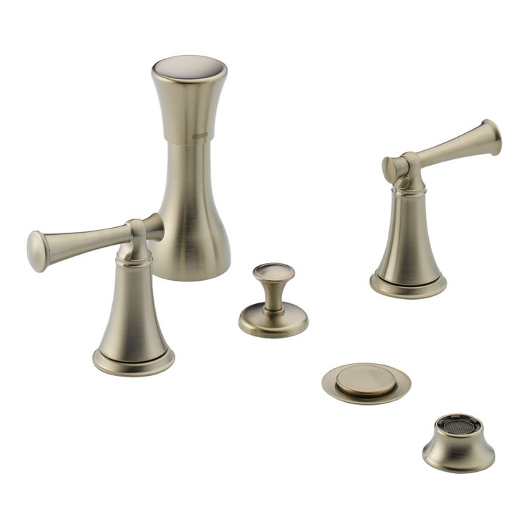 Brizo 68405-BNLHP Brizo 68405-BNLHP Baliza Brushed Nickel Two Handle Bidet Faucet