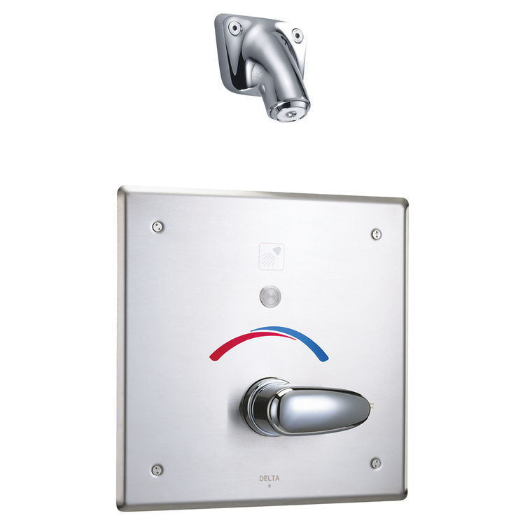 Delta 860T167 TECK Electronic Push Button Shower, Vandal Resistant, 10