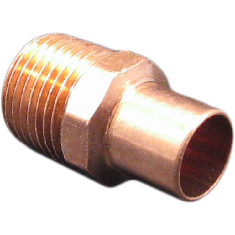 1/2" Nominal Pipe Size Copper Male adapter 