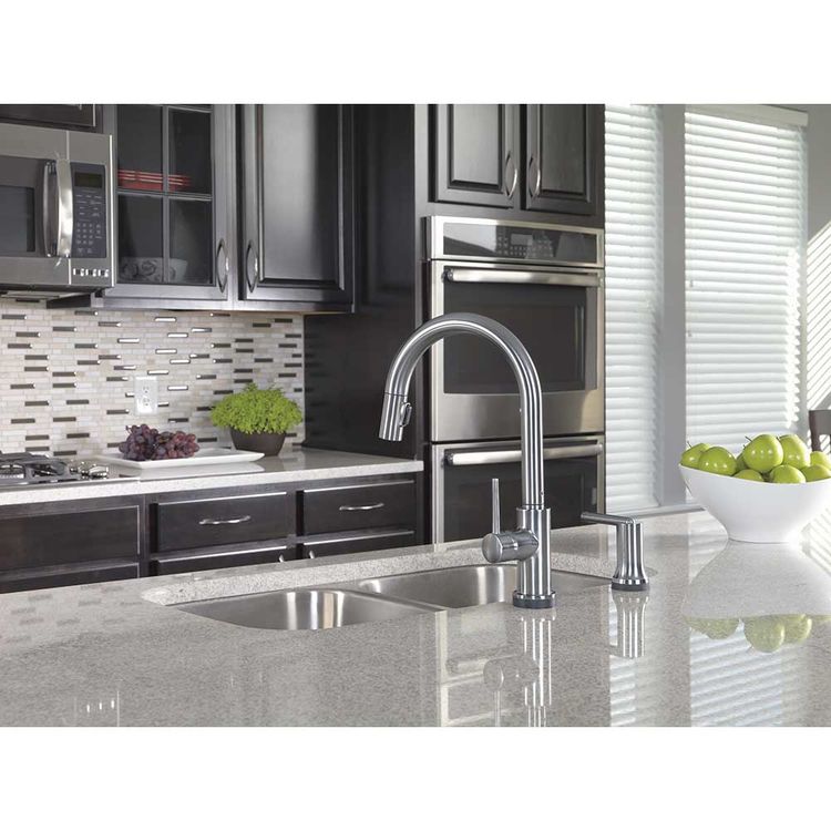 Delta 9159 Ar Dst Arctic Stainless Steel Single Handle Pull Down Kitchen Faucet