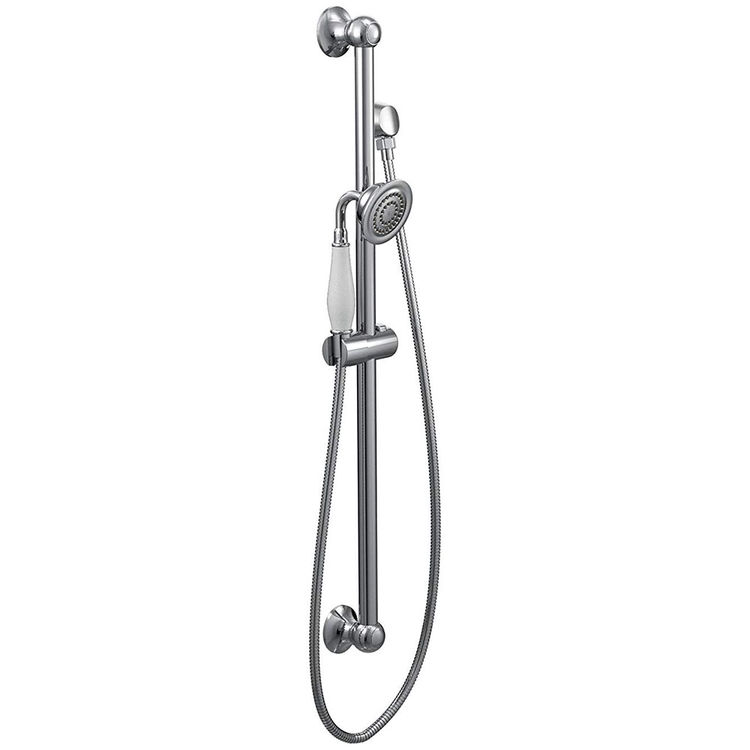 Moen S12107EP Weymouth Handheld Shower with Slide Bar, Chrome