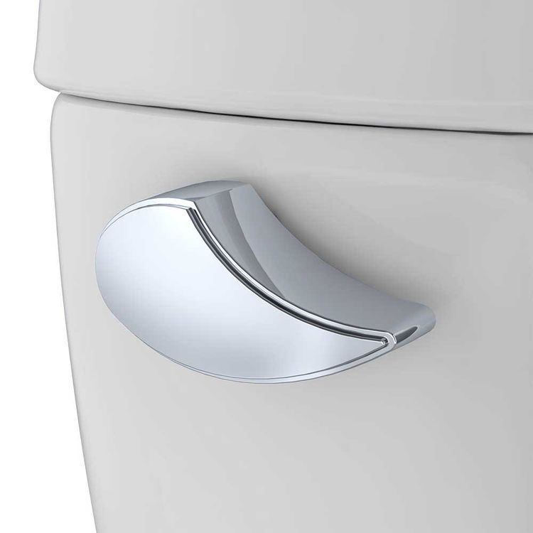 View 3 of Toto CST744SR#11 Toto Drake Two-Piece Elongated 1.6 GPF Toilet with Right-Hand Trip Lever, Colonial White - CST744SR#11