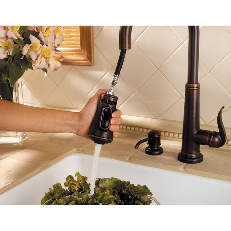 View 3 of Pfister GT529-YPY Pfister GT529-YPY Ashfield Pull-Down Kitchen Faucet, Tuscan Bronze