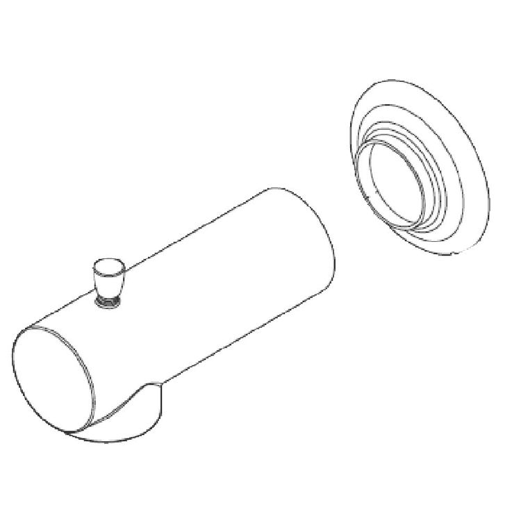 Pfister 920520A Contempra Diverter Tub Spout, Polished Chrome