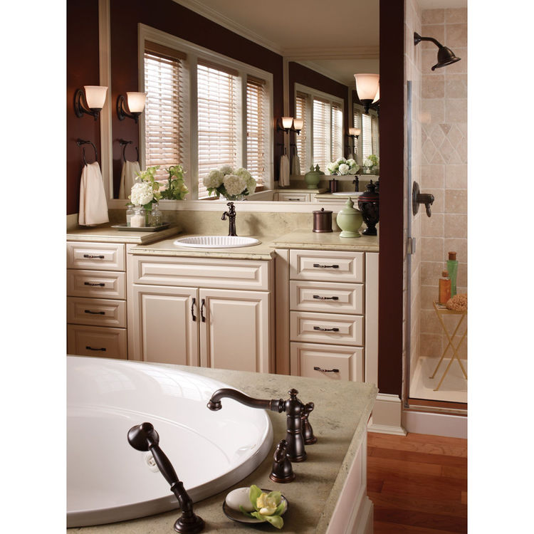 Delta T4755-RBLHP Venetian Bronze Victorian Roman Tub Faucet w/Spray