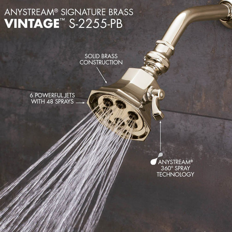 Speakman S2255BN Brushed Nickel Vintage MultiFunction Shower Head