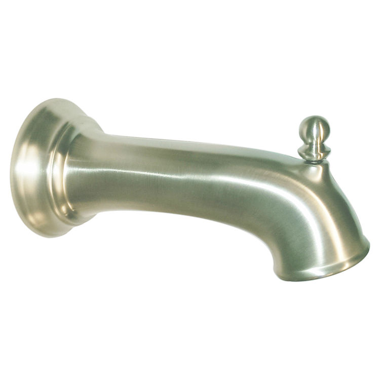 Moen 3857BN Tub Diverter Spout - Brushed Nickel Finish, 7-Inch Length