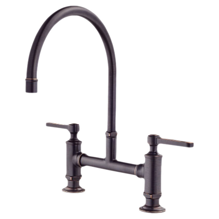 Pfister GT31TDY Tuscan Bronze Port Haven Two Handle Bridge Kitchen Faucet
