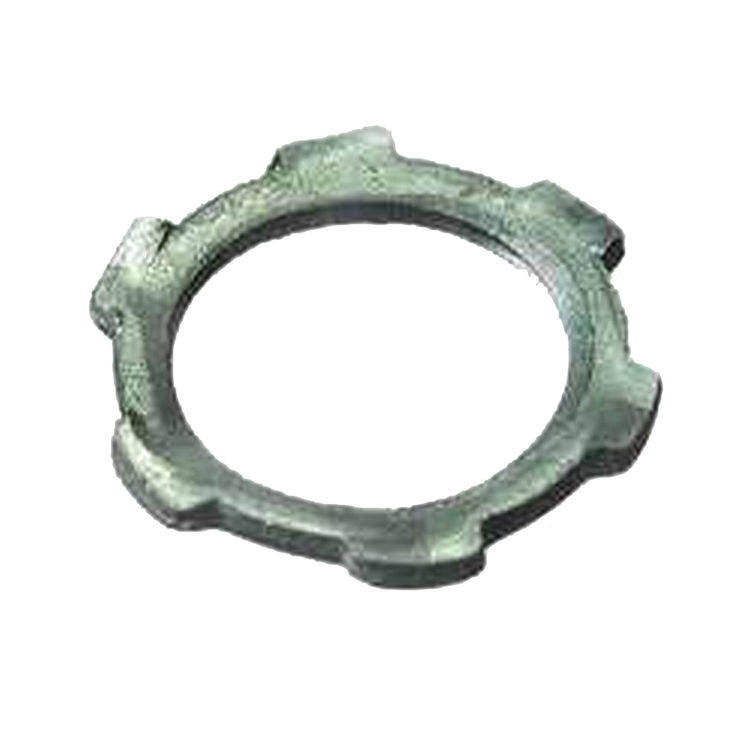 Halex 96191 Rigid IMC Conduit Locknut, 1/2 in, Steel, Zinc Plated