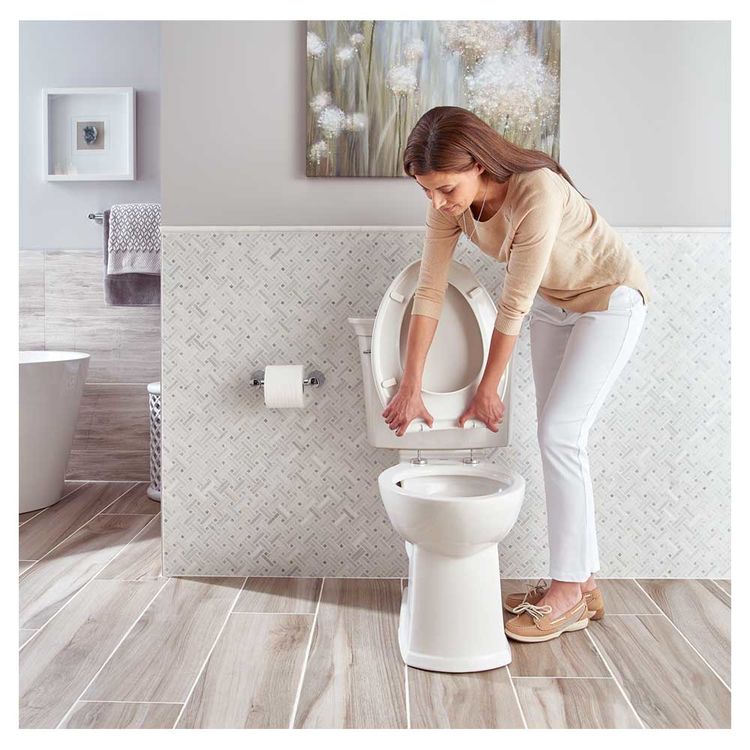 View 4 of American Standard 714AA.154.020 American Standard 714AA.154.020 ActiClean VorMax Toilet - 1.28 gpf, Self Cleaning, Right Height, Elongated