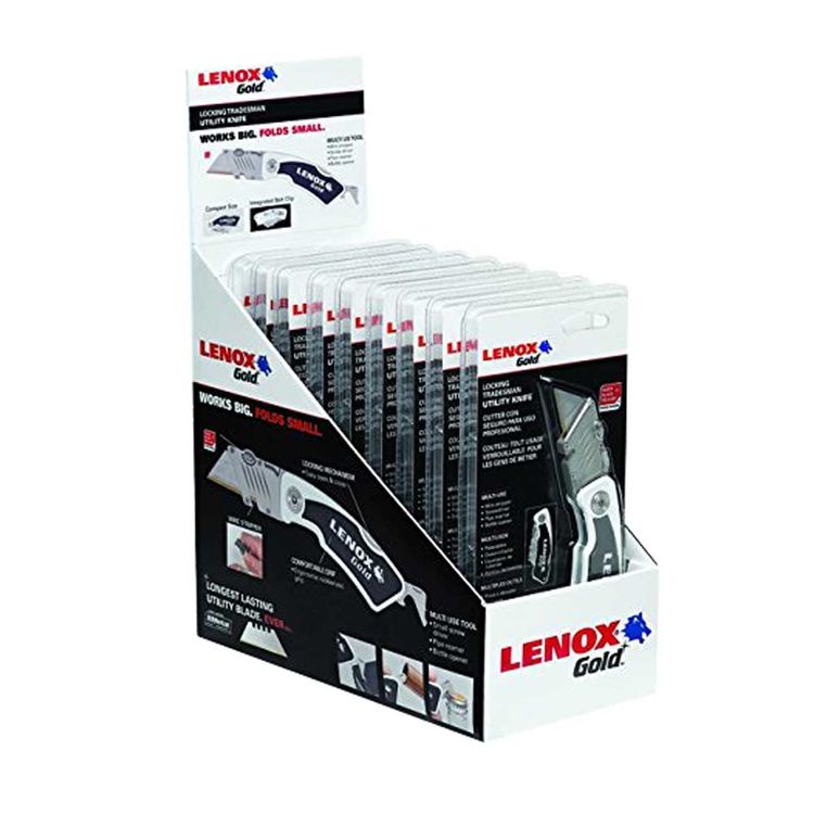 Lenox 1077210FLK1CTM Lenox 1077210FLK1CTM 10-Piece Locking Tradesman Utility Knife