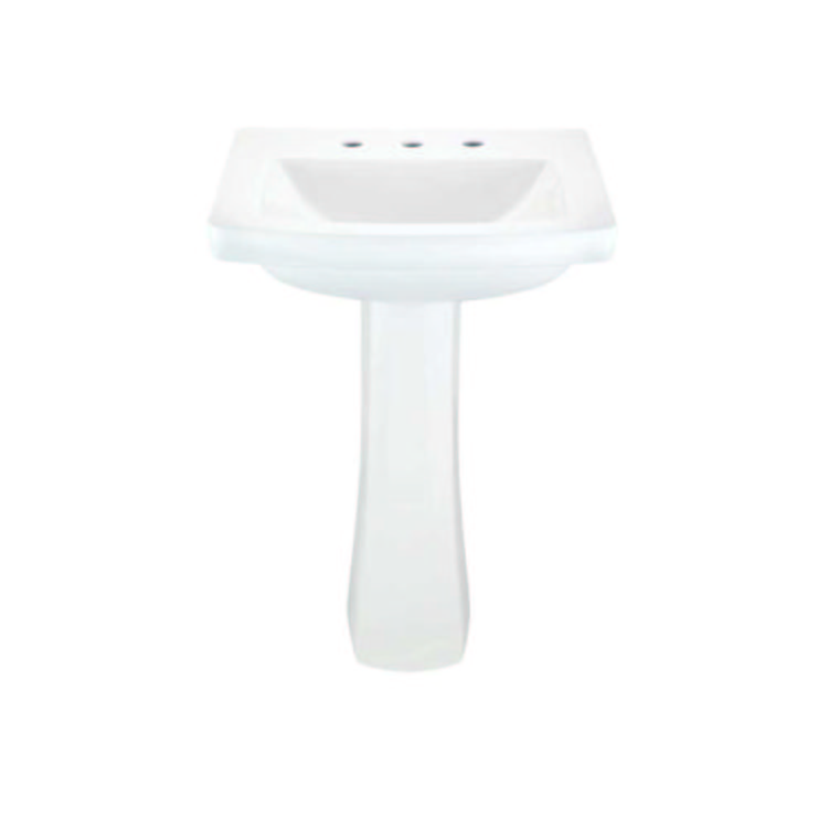 Gerber 22519 Blaze 8" Centers Standard Pedestal Bathroom Sink