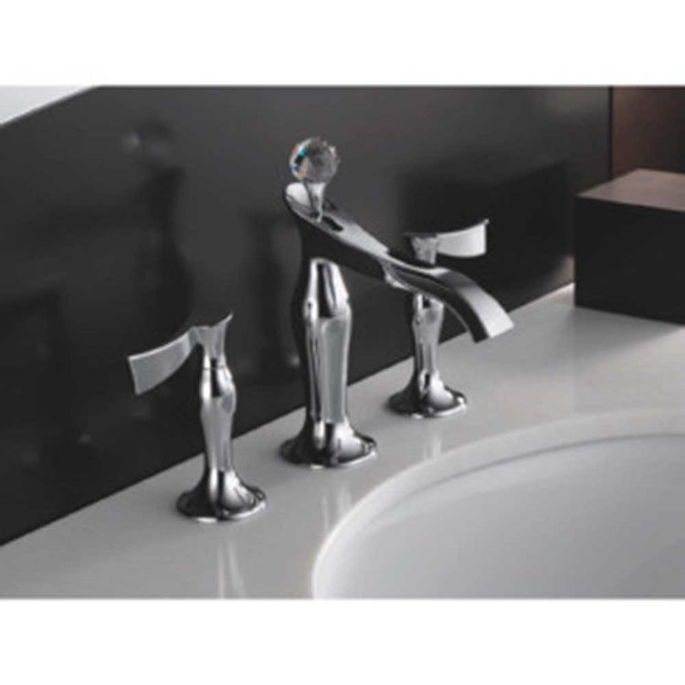 Brizo 65390LFPCLHPECO Chrome Widespread Lavatory Faucet