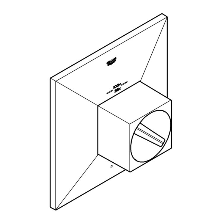 Grohe 47895000 Grohe 47895000 Universal Escutcheon - StarLight Chrome