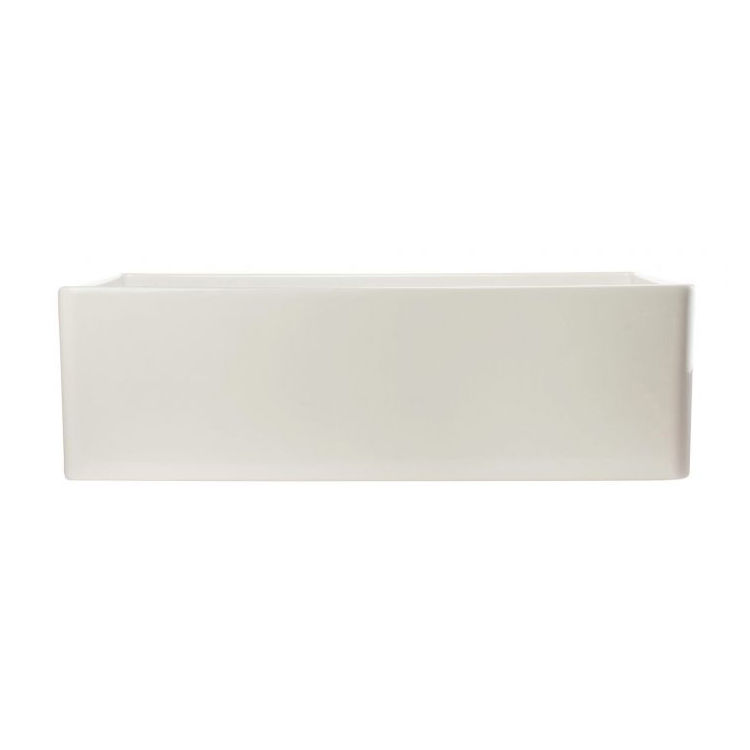View 5 of Alfi AB533-B ALFI AB533-B Smooth Fireclay Farm-Style Kitchen Sink, Biscuit