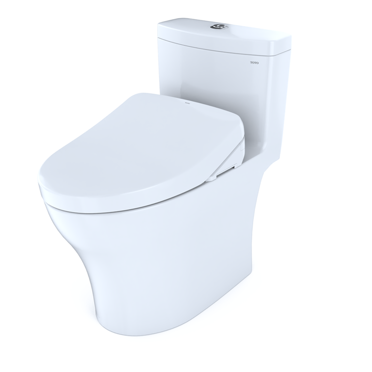 TOTO WASHLET+ Aquia IV One-Piece Elongated Dual Flush 1.0 ...