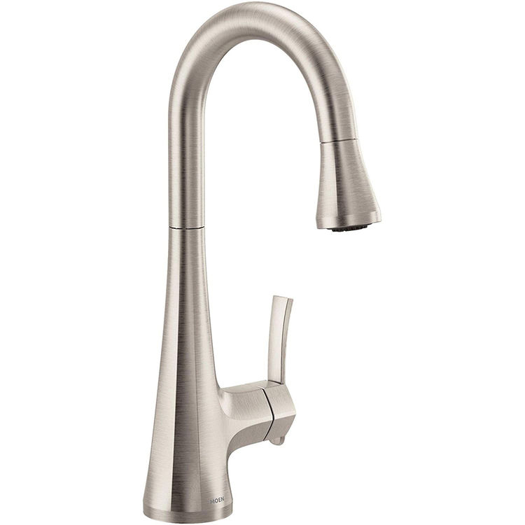 View 5 of Moen S6235SRS Moen S6235SRS Sinema One-Handle Pulldown Bar Faucet - Stainless