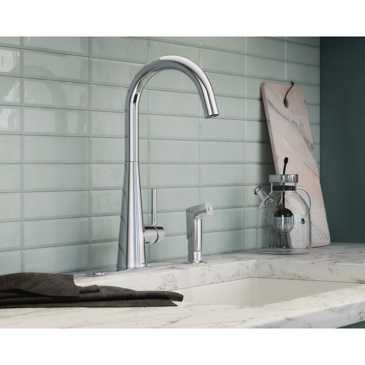 Moen 7870 Sleek Single Handle Kitchen Faucet with Spray ...