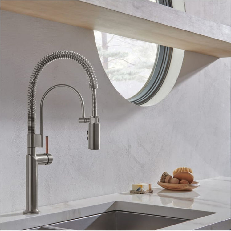 View 6 of Brizo 64375LF-BLLHP Brizo 64375LF-BLLHP Odin SmartTouch Semi-Professional Kitchen Faucet - Less Handle, Matte Black
