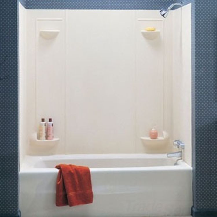 5 Piece Textured Tub Wall Kit, 57 Inch Bathtub Alcove