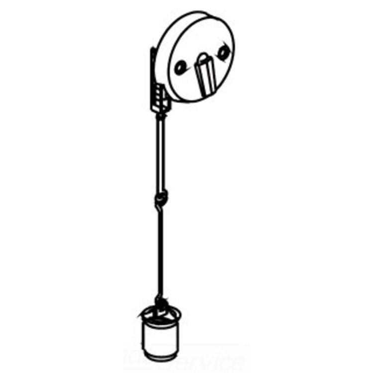 Watco 10770-PVC-PB Watco 10770-PVC-PB Polished Brass PVC Trip Lever Assembly