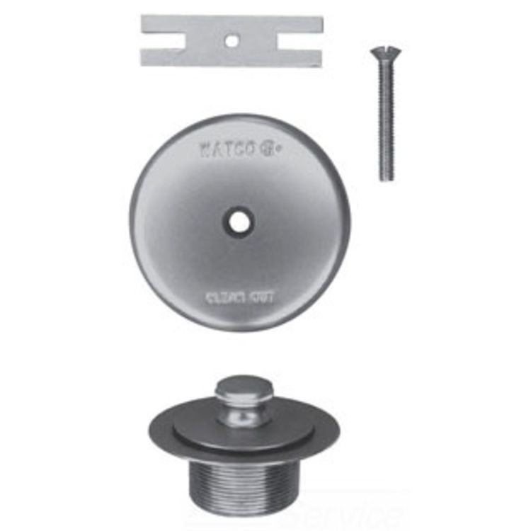 Watco 38390-PB-2H Watco 38390-PB-2H Push Pull Polished Brass Two-Hole Trim Kit
