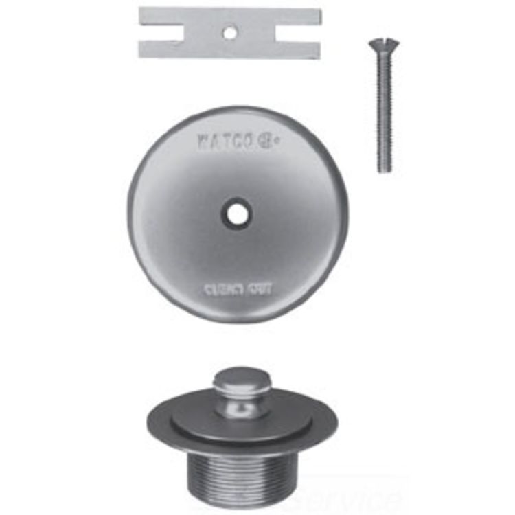 Watco 58390-WH Watco 58390-WH Lift & Turn White Single-Hole Overflow Plate Assembly