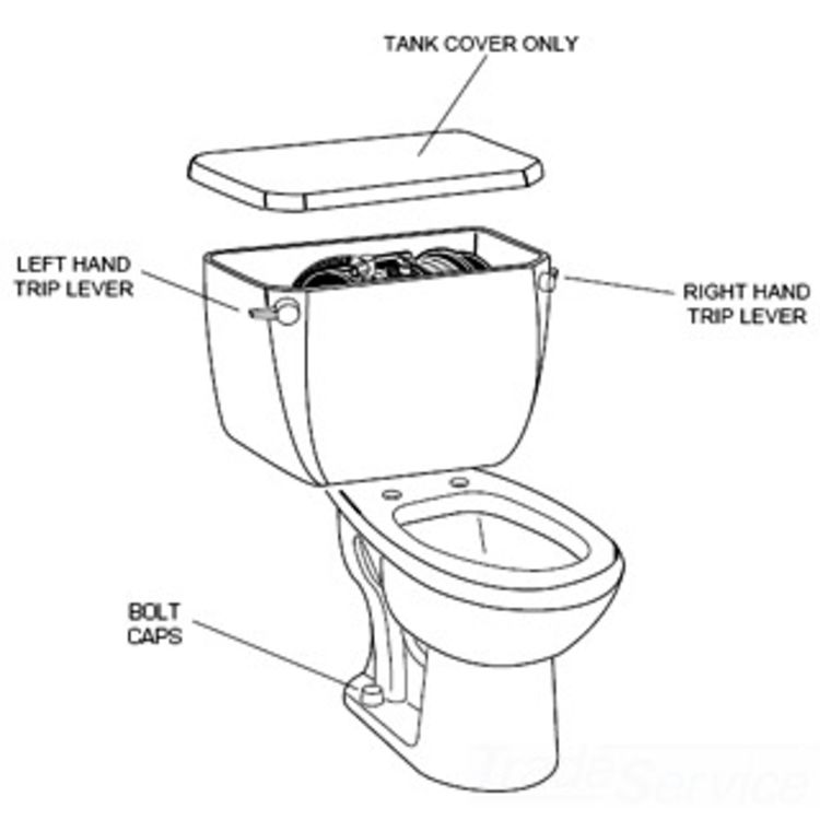AM STD 33459-02 TOILET TANK TRIP LEVER