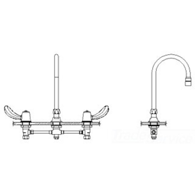 Delta 23C622-R4 Delta 23C622-R4 CER-TECK Widespread Lavatory Faucet, 6