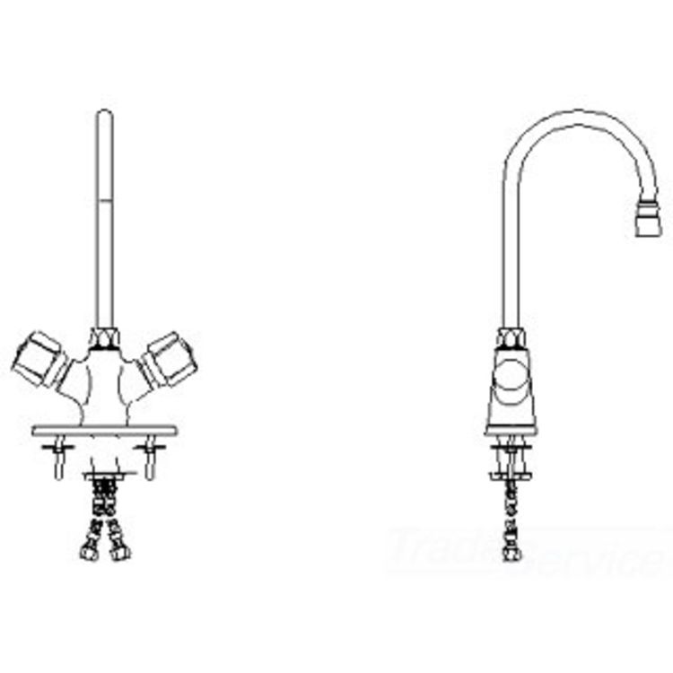 Delta 25C4921 Delta 25C4921 CER-TECK Single Shank Mixing Lavatory Faucet w/ 6