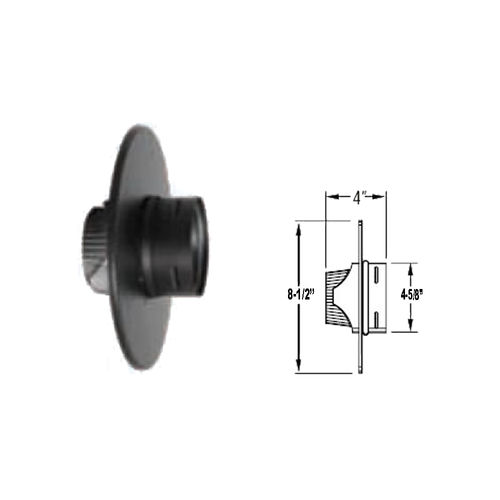 M&G DuraVent 4PVP-FTC DuraVent 4PVP-FTC PelletVent Pro 4-Inch Flex Trim Collar