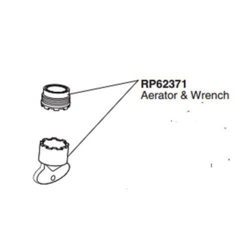 Brizo RP623711.2 Replacement 1.2 GPM Aerator and Wrench