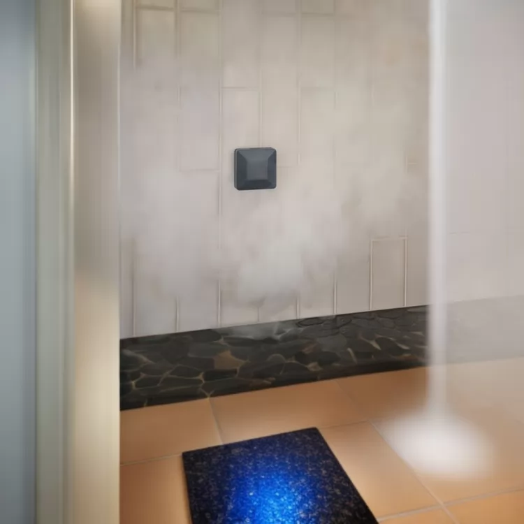 delta simplesteam shower system in action