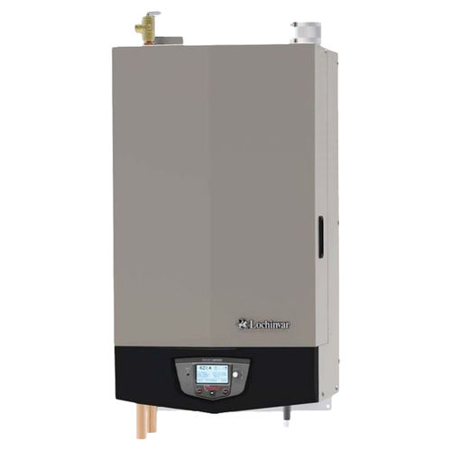 Lochinvar Knight Stainless Steel Natural Gas Boiler, 155000 BTU, High  Efficiency, Wall-Mount, 1in Water Connection, 1/2in Gas Connection, 3in  Vent, Direct-Spark Ignition, SMART SYSTEM Digital Operating Control, Night  Setback - WHN155