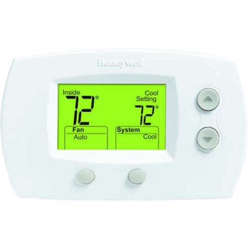 Honeywell 2 Stage Heat 2 Stage Cool Emergency Heat Option Back-Lit Display  Non-Programmable 24 Volt Fahrenheit or Celsius Thermostat, White -  TH5220D1003