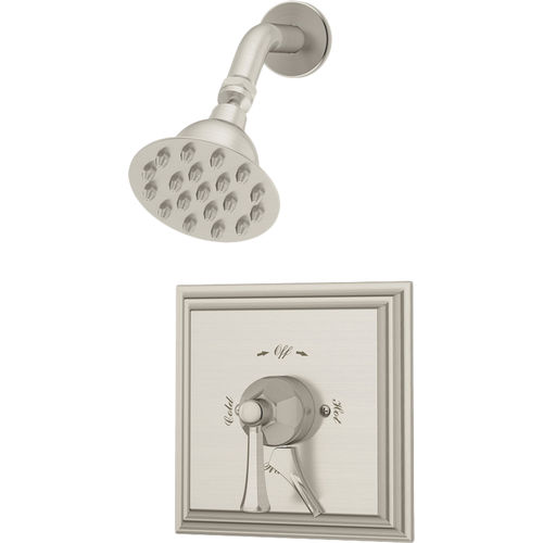 Symmons S-4501-STN-TRM Canterbury Single Handle Shower Faucet Trim with Integral Volume Control in Satin Nickel (Valve Not Included)