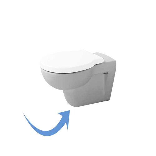 Duravit 0175090092 Toilet wall-mounted white, washdown model