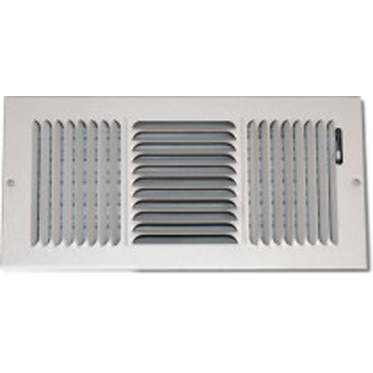 8X8 White 3-Way Stamped Vent Cover - Shoemaker 845 Series