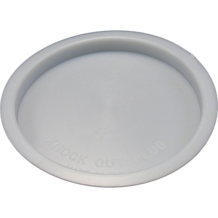 4" Plastic Knockout Test Plug PlumbersStock
