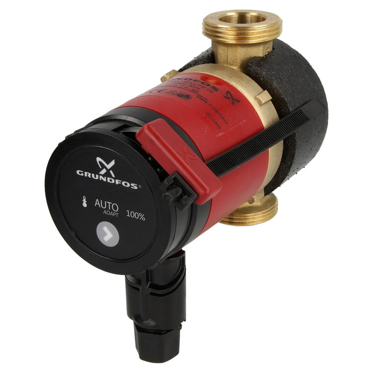 Grundfos Comfort PM Recirculating Pump - 115V, Auto, Check valve, 1-1/4”  NPSM union, 6' line cord (ISO valve), 98420224 - UP10-16 PM A BU/LC