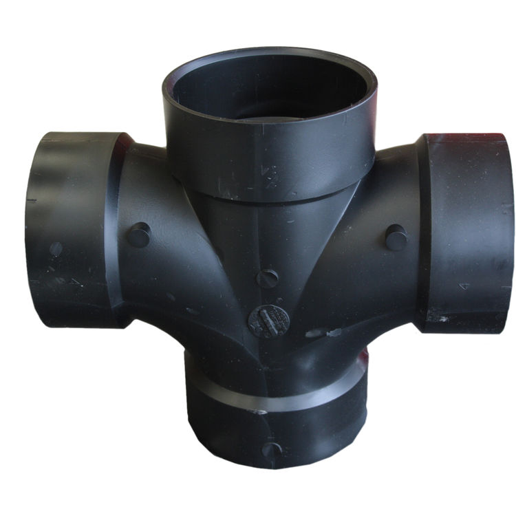 4 Inch ABS Double Sanitary Tee, ABS Construction PlumbersStock