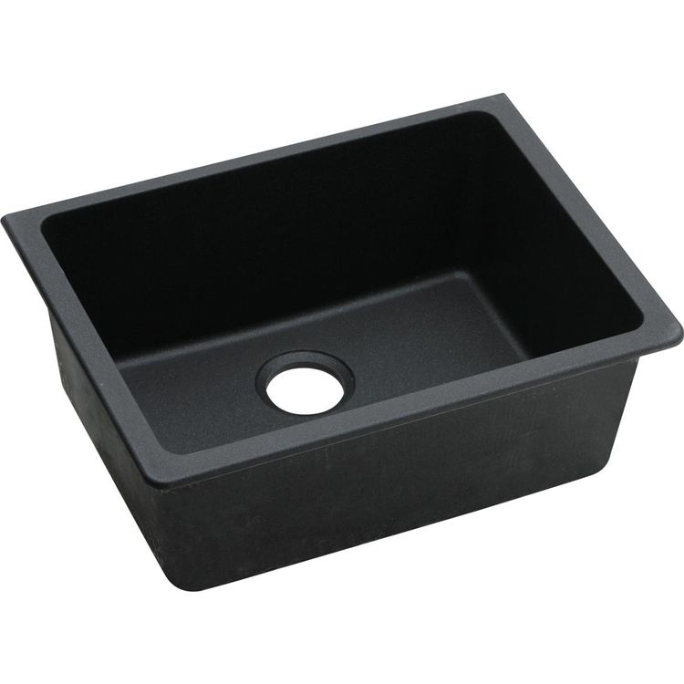 Elkay ELGU2522BK0 Black Single Bowl EGranite Gourmet Sink